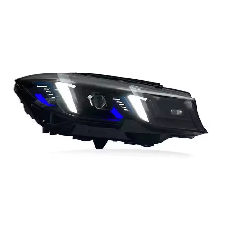 Snake eyes style LED headlights for BMW G20 330i and M340i