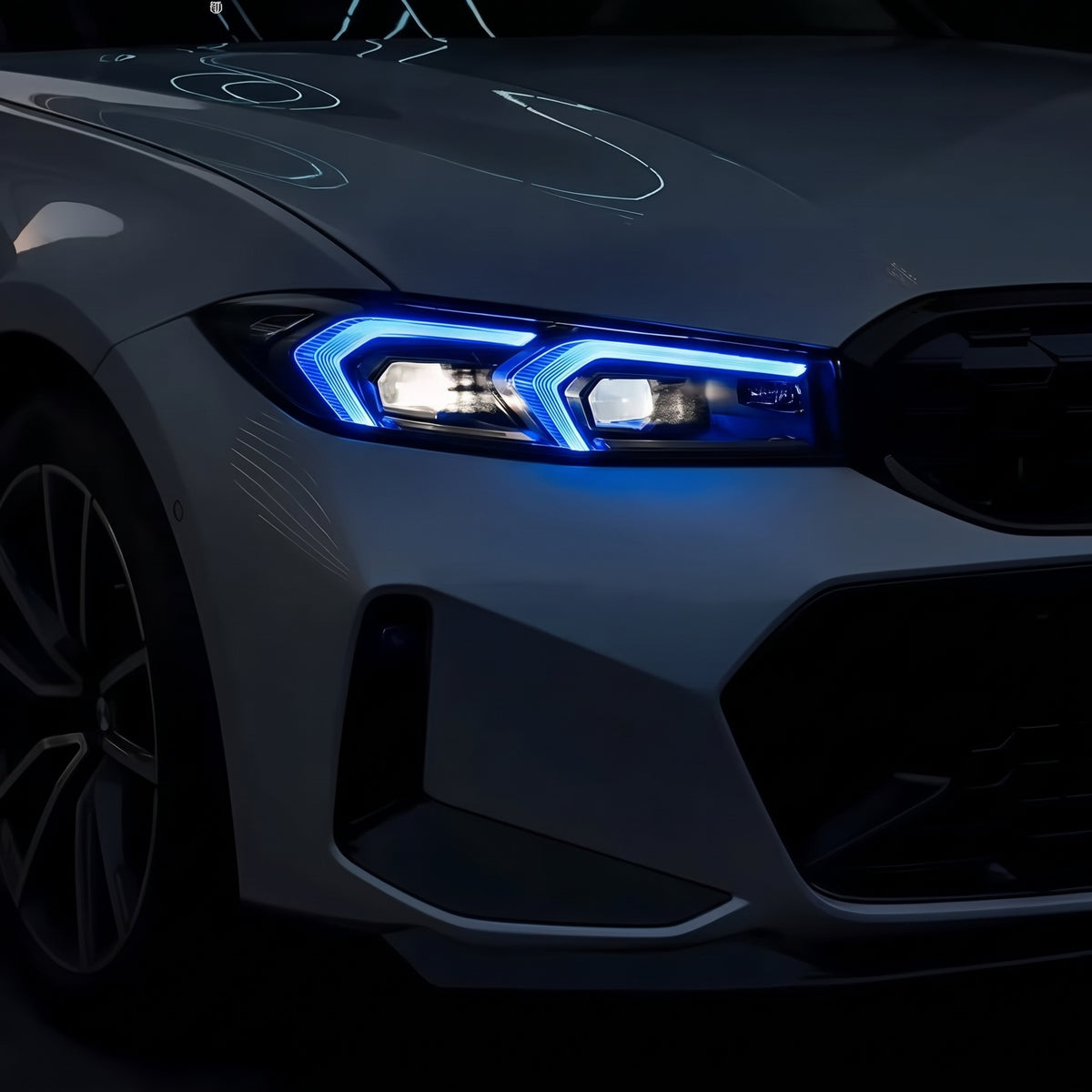 RGB DRL LED modules for BMW G20 LCI headlights - view 3